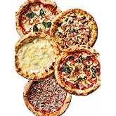 手作り・窯焼き (5種5枚セット) 冷凍ピザ (22cm)マルゲリータ+5種の贅沢チーズ+サラミとオリーブ+国産釜揚げシラスのマリナーラ+国産キノコとベーコン(国内製造・国内産小麦100%使用)