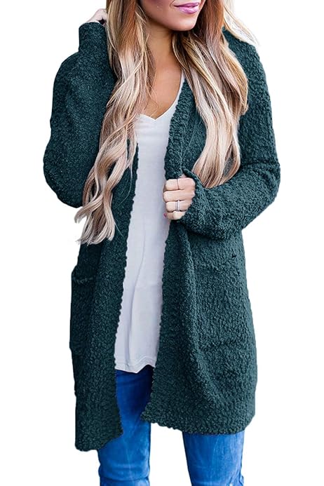 Fuzzy open front cardigan Clearance
