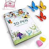 3D Printing Drawing Book, Reusable Colorful 40 Patterns Thick Paper Template with a Clear Plate, Painting Graffiti Template f