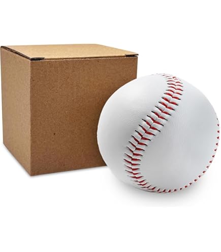 thumbnail image 2 of Rarapop 12-Pack Blank Official Size Baseballs - 9 Inch Leather Practice Balls For Training & Autographs 2 of 5