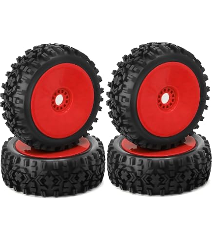 Amazon | Chanmoo 1/8 RCバギータイヤ プラスチックリム 17mm 六角ハブ