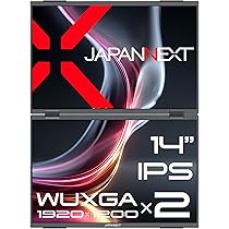 Amazon.co.jp: JAPANNEXT 14インチ IPSパネルx2搭載 WUXGA