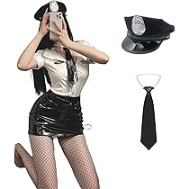 韓国 3点セット 警察官風 制服スーツ コスプレ プリーツスカート Amazon.co.jp: [HTPARY] 警察官 ポリス コスプレ 警察 婦警 婦人