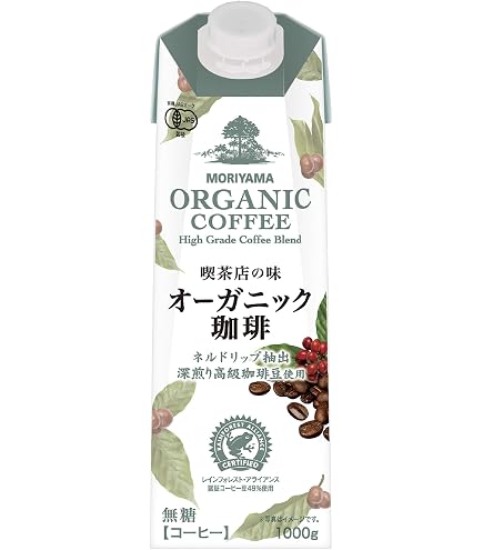 Amazon.co.jp: 山本珈琲 有機栽培珈琲 無糖 1000ml紙パック×6本入