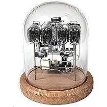 か*ら様 ニキシー管時計 IN-12 4球　完成品　ケース入り 中央ランプ赤 Amazon.co.jp: ニキシー管時計、4ビットLEDグロー管時計、IN-12