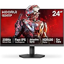 koorui 165hzモニター　24.5インチ Amazon.co.jp: KOORUI 24.5インチゲーミングモニター QHD(2560
