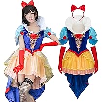 Amazon.co.jp: [milky time] 白雪姫 コスプレ ハロウィン 衣装 大人