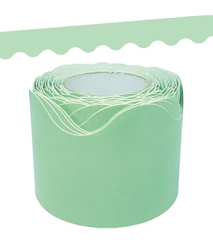 Teacher Created Resources Bordüren-Rolle „Blush“ – 15,2 M Lang, 6,5 Cm Breit, Gewellt, Für Klassenzimmer-Dekoration, Pinnwände & Projekte