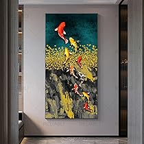 新 福引きの鯉リビングルーム装飾画 玄関装飾画 リビングルーム装飾画 福引きの鯉 リビングルーム装飾画 玄関装飾画w6