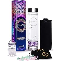 ジェムボトル　クリスタルボトル　水筒　天然石　ローズクウォーツ　ローズクオーツ Amazon | ナチュラル ピンク クリスタル ウォーター ボトル