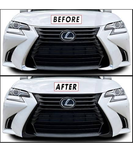 レクサスGS450h 後期グリルとサイドガーニッシュ、No.ブラケット　送料込み Amazon.co.jp: クロム削除ブラックアウトビニールオーバーレイ 2016