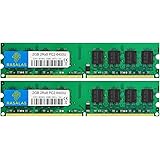 Rasalas DDR2 800 PC2-6400 2枚x2GB DDR2-800 Udimm PC2-6400U 2Rx8 1.8V CL6 240 Pin デスクトップ・コンピュータメモリー