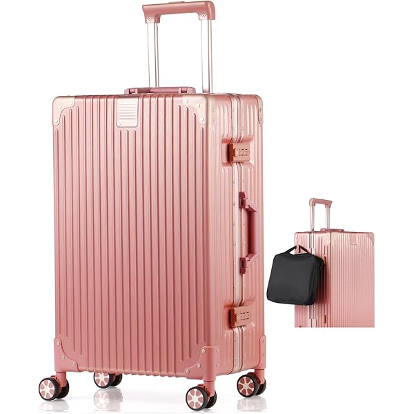 スーツケース キャリーバック 大型 大容量 多機能 アルミフレーム Lピンク Amazon.co.jp: [Yuweijie] スーツケース アルミフレーム キャリー