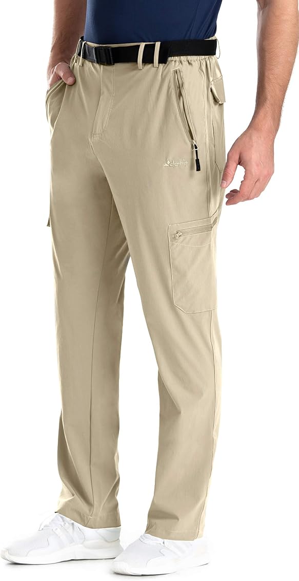 clothin Men's Elastic-Waist Travel Pant 