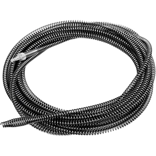 FLCPJGV 排水管クリーナー 金属製スネークケーブル フレキシブルオーガーチューブ 詰まり除去 スプリングスチール 電動ドリルコネクタ 詰まり除去剤 家庭用 浴室 キッチン パイプ洗浄に最適, 5.5メートル