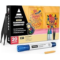 Amazon.co.jp: ARTEZA ガラスボードマーカー、ホワイトボード