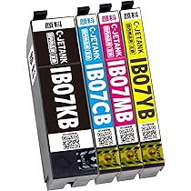 Amazon.co.jp: IB07CL4B(KB/CB/MB/YB)-4色セット 大容量インク