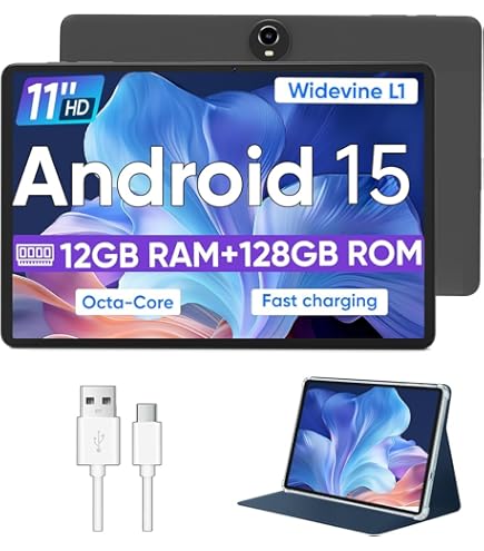 Android15 タブレット 11インチ18GB+128GB+1TB拡張8コア Amazon.com : 11 inch Tablet, 18GB + 128GB, Android 15 Tablet