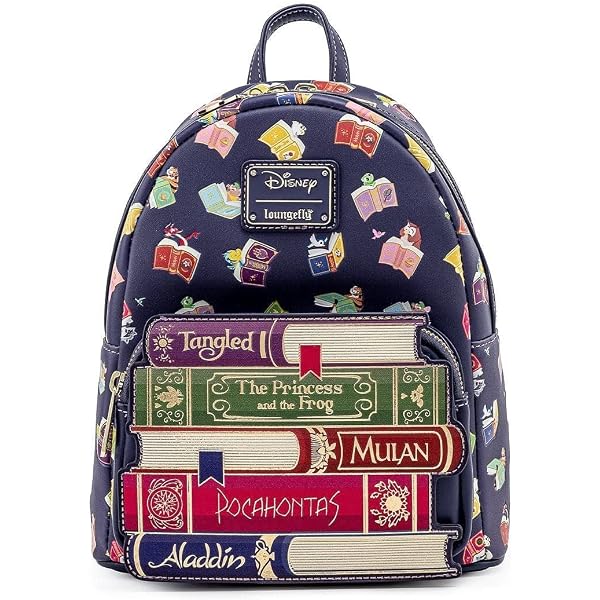 Loungefly Disney Triple Pocket Mini Backpack Princess  display picture 3