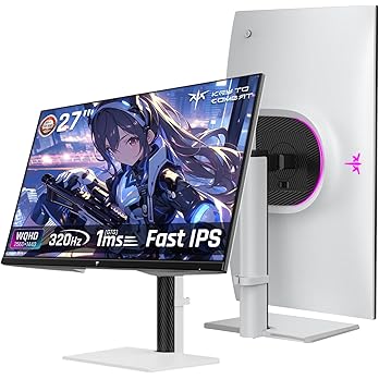 【29,322円】KTC 27インチ ゲーミングモニター 2560×1440/300Hz(OC 320Hz) H27E6