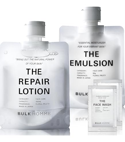 Amazon.co.jp: 【ギフトセット】バルクオム 洗顔料 & 化粧水 & 乳液各1