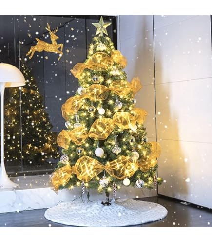 Amazon | クリスマスツリー 150cm クリスマスツリー 電飾付き