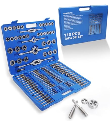 Maschio E Filiera M10 X 1.0 Per Filettatura A Sinistra - Set Per Filettare Metallo