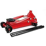 エマーソン(Emerson) 油圧式ガレージジャッキ 3t SG規格適合品 ハイパワー ラバーコーティング仕様支持台 【最低位】150mm【最高位】500mm 軽自動車~大型車・SUV・ミニバン・4WD対応 EM-500