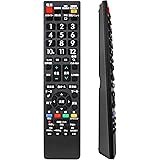 GOKEI テレビリモコン for シャープ aquos アクオス テレビ リモコン 互換性 代用リモコン 液晶テレビ 汎用リモコン AN-58RC1 【設定不要ですぐに使える 大きなボタン】 SH-E615-B