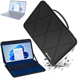 Smatree 15.6インチノードパソコンハードケース 富士通①LIFEBOOK WA3/G2 Core i3，②LIFEBOOK WA3/H2，③LIFEBOOK AH45/H2；④ LIFEBOOK AH43/H2；⑤ FMV Lite WA1/H1 Core i5；⑥ LIFEBOOK WA1/Gに適用 ビジネススリープ 防水 通勤 通学（X8278）