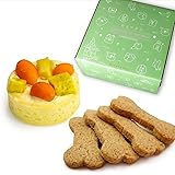 魔法洋菓子店ソルシエ 超小型犬用 ベイクド チーズケーキ 2号 直径7cm 約80g ボーンクッキー4枚入 【単品（飾り無し）】