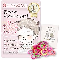 Amazon.co.jp: wippyperro｜髪の少ない子専用 ヘアゴム ｜ヘアアレンジ