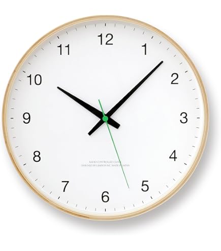 Amazon.co.jp: レムノス Lemnos 掛け時計 電波時計 RIKI STEEL CLOCK