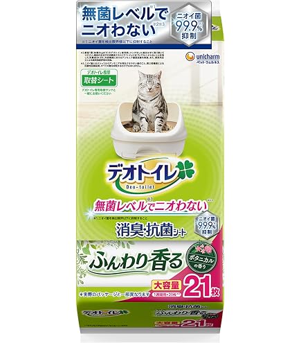 Amazon | 【ケース販売】デオトイレ ふんわり香る消臭・抗菌シート