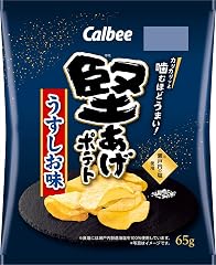 [堅あげポテト] カルビー 堅あげポテトうすしお味 65g×12袋