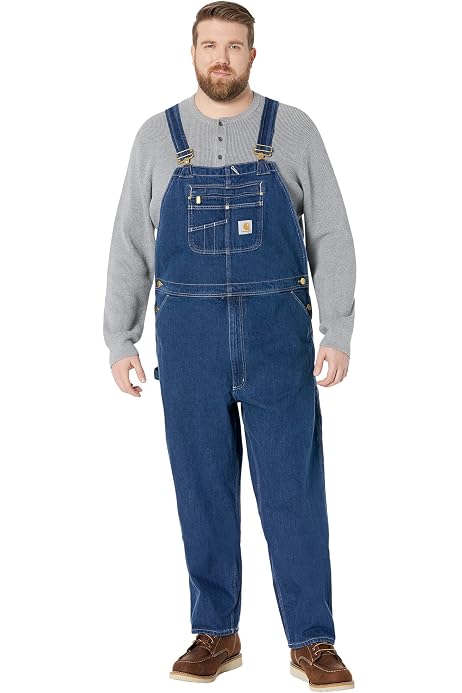 Carhartt mens Loose Fit Denim Bibs 