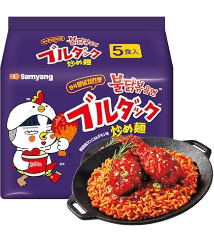 Amazon.co.jp: SAMYANG 三養ブルダック炒め麺 140g、2食 □ 麺 の