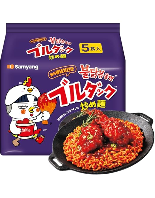 Amazon.co.jp: SAMYANG 三養ブルダック炒め麺 140g、2食 □ 麺 の