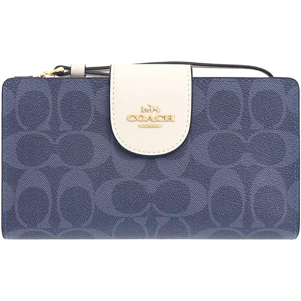 コーチ 財布 カードケース COACH デニム キルティング調 ターンロック カードケース 小物入れ ミニバッグ チェーンストラップ付 斜め掛け CAL34 SV/DE (デニム)アウトレット レディース Amazon | [コーチ] 財布 カードケース デニム キルティング調 ターン