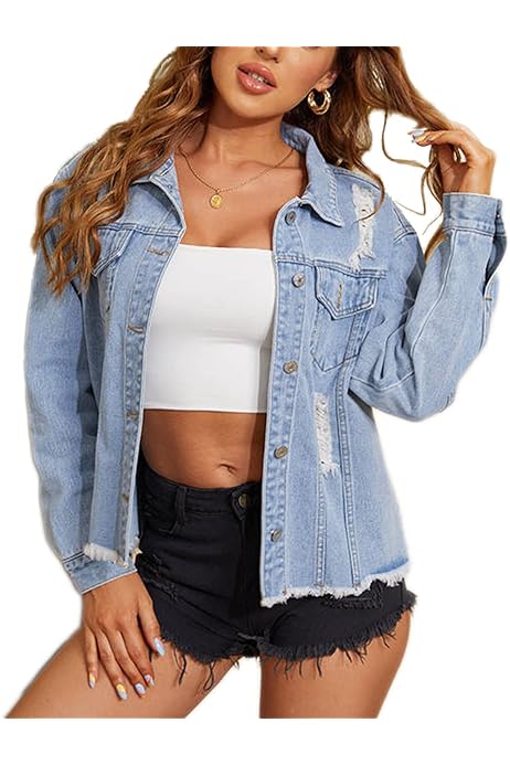 amazon oversized denim jacket
