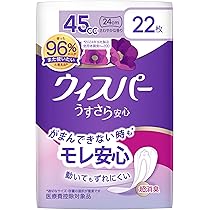 Amazon | ウィスパー うすさら安心 80cc 20枚 (吸水ナプキン 尿漏れ