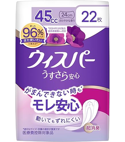 ウィスパー うすさら安心 吸水ナプキン