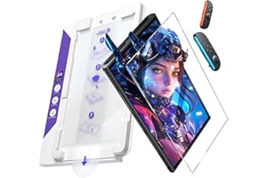 JSAUX Switch 2 / スイッチ2 用 黒曜石AR 保護フィルム【超簡単ガイド枠付き】ガラスフィルム | ARコーティングで高透過率と反射低減を両立 9H+硬度・気泡ゼロ・指紋防止・飛散防止・ドック対応 1枚セット