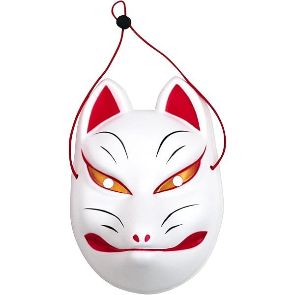 Amazon | キツネ面 狐面 きつね 白狐 イベント お祭り 祭り おめん お