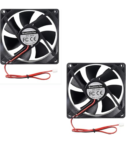 Amazon.co.jp: 冷却ケースPCファン 90mm x 90mm x 25mm DC 12V 0.2A