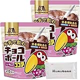 森永製菓 牛乳で飲む チョコボールいちごココア 180g 2袋セット + Kunutonnオリジナルロゴ入りhウェットシート付