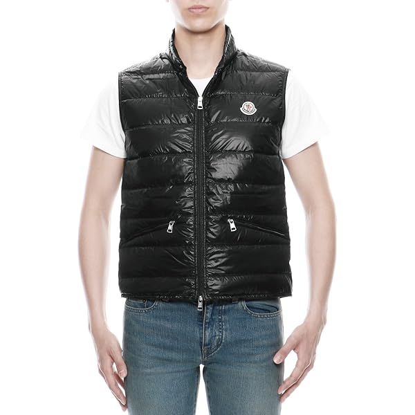 ちゃま！MONCLER モンクレール　ベスト ネイビー MONCLER モンクレール ネイビー ダウンベストXS - メルカリ