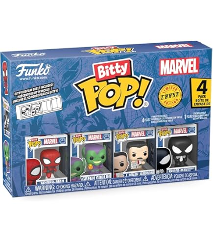 Lot Funko Bitty Pop! Deadpool – 4 Mini-figurines 2,3 Cm – Éditions Bathtime, Flamenco, Supper Hero + 1 Mystère – Boîte Acrylique Empilable – Dès 3 Ans Sous Supervision