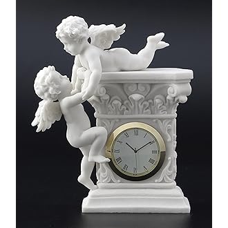 ウェッジウッド クロック ジャスパー 天使 エンジェル 時計 照らせ 