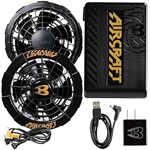 [2020年新作入荷]空調服 バートル BURTLE 黒ファンユニット+リチウムイオンバッテリー AC230+AC240 エアークラフト aircraft 京セラ製